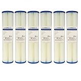 (6 Pack) SPC-45-2020 Pleated Water Filter Whole