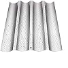 Baguette bakplaat toast ovenschaal, antiek geperforeerd brood Pan Baguette Mold Bakken voor het bakken van mallen Pan…