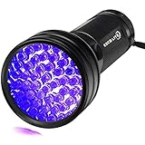 Escolite UV Flashlight Black Light, 51 LED 395 nM Ultraviolet Blacklight Detector for Dog Urine, Pet Stains and Bed Bug