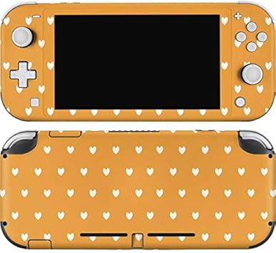 Amazon Com Skinit Decal Gaming Skin Compatible With Nintendo Switch Lite Originally Designed Yellow And White Hearts Design Electronics