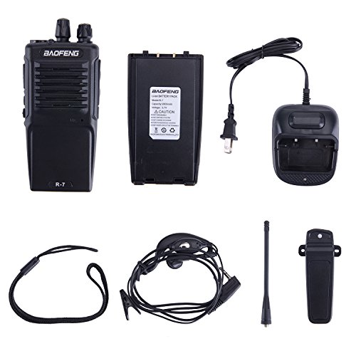 Nestling R-7 Two Way Radio Long Range UHF 400-470MHz Signal Frequency Single Band 16 CH Walkie Talkies with Original Earpiece (4 Pack) - Thumbnail 6