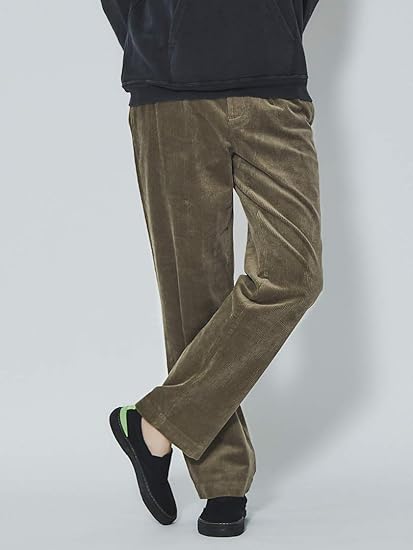 Amazon アバハウス Abahouse パンツ Brooks Brothers Elliot ストレッチコーデュロイパンツ メンズ カーキ 30 0cm ロングパンツ 通販