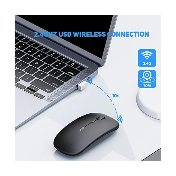 Wireless-Mouse-Rechargeable-Inphic-Ultra-Thin-1600-DPI-Mini-24G-Silent-Optical-Cordless-Mouse-Mice-for-LaptopPCComputerMac-Classic-Black INPHIC Wireless Mouse Rechargeable, Ultra Thin 1600 DPI Mini 2.4G Silent Optical Cordless Mouse Mice for Laptop,PC…