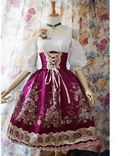 貴族 ドレス お姫様 ドレス 中世ヨーロッパ 洋服 レディース ゴシック風 コスプレ ステージ衣装 ワンピース 大きいサイズ フリル ロリター メイド きれいめ レトロ エレガント 貴族 宮廷 演劇 ダンス 舞台 余興 忘年会 コスチューム パーティー B07yg5zfjf 1 059円