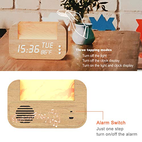 WakeUp Light with Himalayan Salt , Alarm Clock with Real Sunrise