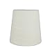 Meriville Set of 5 Eggshell Linen Clip On Chandelier Lamp Shades, 4-inch by 5-inch by 5-inch