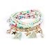 yunanwa 5 Pack (45pcs) Multilayer Bohemian Beaded Bangle Bracelet Crystal Charm Stretch Beach 9 PCS Set/Pack Boho Jewelry for Women Men Link Wrist Chain