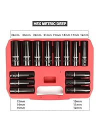 Juego de dados de impacto superficial Casoman Drive, Métrico, Cr V