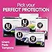 U by Kotex Security Ultra Thin Pads with Wings, Regular, Unscented, 18 Count (Pack of 12)