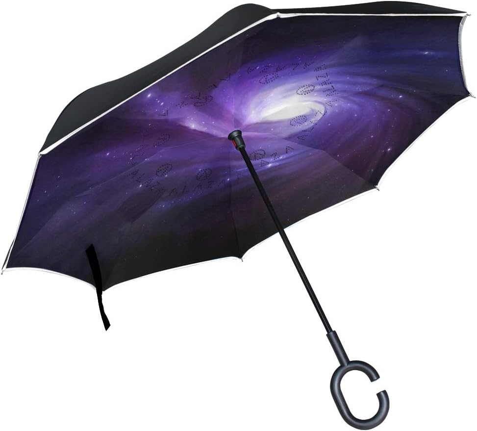Reverse Umbrella Super HD Galaxy Windproof Anti-UV for Car Outdoor Use