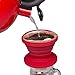 Kuissential SlickDrip Pour Over Coffee Dripper -Collapsible, Reusable Silicone Coffee Filter Cone- Manual Coffee Brew Maker-Makes One to Two Cups of Strong Brew-Great for Hiking, Camping, Home, Office