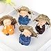 4pcs Cute Monks Figurine Statue Car Interior Display Decoration Car Dashboard Ornament Car Home Office Decor