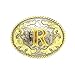 MoliDInitial Letter Belt Buckle Western Cowboy Style Rodeo Large Gold Silver Metal Buckles for Men Women (ABC-Z), Medium
