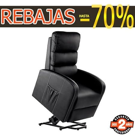 Sillón Levantapersonas Masajeador S Plus Negro