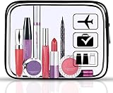 Jsdoin Clear Travel Toiletry Bag 2 Pack TSA Approved Waterproof Cosmetic Case view 7
