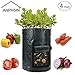 ANPHSIN 10 Gallon Garden Potato Grow Bags with Flap and Handles 4 Pack primary