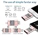 SCICNCE 128GB Flash Drive Intended for iPhone, USB Memory Stick Storage Backup for Photos Videos, Plug and Play No APP Required, Compatible with iPhone iPad Android and Computers (Dark Pink)