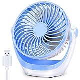 Aluan USB Desk Fan Small Table Fan with Strong