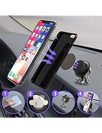 ARC - Soporte magnético ajustable para salpicadero de coche con imán fuerte, soporte universal para salpicadero de coche, rotación de 360°, compatible con todos los smartphones, mini tabletas