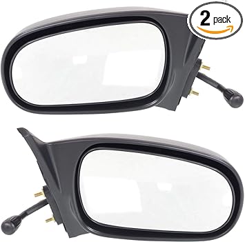 Amazon Com Manual Mirror Remote Compatible With Honda Civic 96 00 Right And Left Side Non Folding Non Heated Sedan Textured Black Automotive