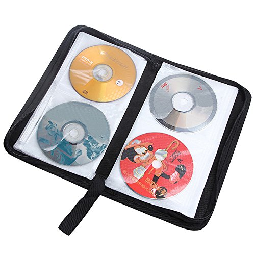 Dvd Case - 80 Disc Cd Dvd Carry Case Wallet Storage Cds Organizer Holder Bag Hard Box Blue Red Black Green - Optical Changer Book Chevy Rack Duplicator Portable Laptop Sleeves Holder Comb