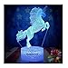 Unicorn Gift 3D Night Light for Kids Christmas Valentines Day Horse Gifts Led 3D Illusion Lamps Birthday Gifts for Girls Home Decor Office Bedroom Party Decorations 7 Color Crackle White Base