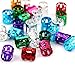 Hub's Gadget 210 Pieces Dreadlocks Metal Hair Cuffs, Hair Braiding Beads Filigree Hair Accessory, 7 Colors