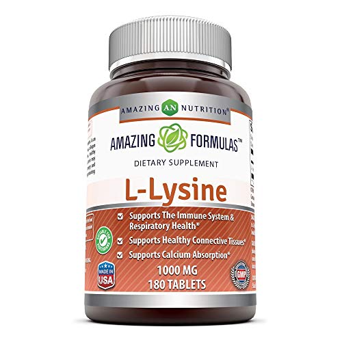 Amazing Formulas LLysine 1000 mg (Non GMO) Amino Acid Vitamin