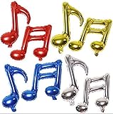 LOKMAN Graduation Balloons, Set of 8 Music Notes Aluminum Foil Balloons for 2018 Graduation, Event Ceremony, Anniversary, Birthday Decoration