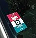 Uber Lyft Decal Sign Rideshare Car Display Cards - Custom Made with Your Name