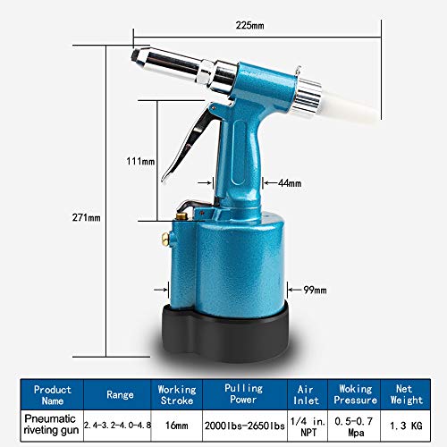 DoubleSun Heavy Duty Air Hydraulic RiveterProfessional Pop Pneumatic