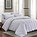 PURE ERA Solid Cotton Ultra Soft Heather Jersey Knit Home Bedding 3 Pieces Duvet Cover Set,1 Comforter Cover and 2 Pillow Shams Incanus King Size