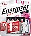 Energizer AA Batteries (4 Count), Double A Max Alkaline Battery - Packaging May Vary primary