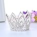 Stuffwholesale Girl Bun Tiara Crystal Rhinestone Mini Crown Party Pageant Headwear