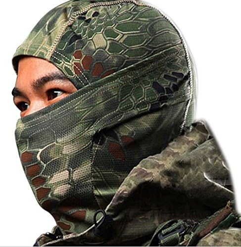 FIREBIG Woodland Camouflage Balaclava Full Face mask Ninja hood Millitary Camo