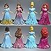 GIDDY UP RIDES 8pcs Cute Princess Action Figures Changed Dress Doll Kids Boy Girl Toy Set Gift