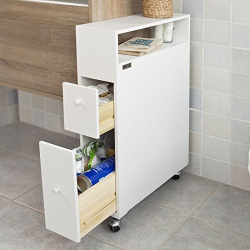 SoBuy-Badregal-BadezimmerschrankNischenregalNischenwagen-mit-2-Schubladen-und-Toilettenbrste-Halter-eine-Gratis-Toilettenbrste-FRG51-W