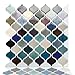 STICKGOO Premium Peel and Stick Tile Backsplash, Arabesque Self Adhesive Wall Tiles, Stick on Backsplash for Kitchen & Bathroom, Pack of 6