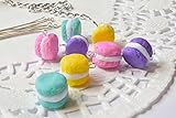 Clay macaroon beads 8 pcs miniature beads food bead polymer clay beads bead supplies jewelry making jewelry beading pastel colorful beads handmade beads food beads