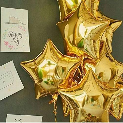 TRISHRA Wedding Latex Balloon, Pack Of 5, Golden
