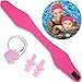 Blulu Swimming Headband Ear Headband Silicone Earplugs Nose Clip Plugs Ear Nose Protector Swimming Sets (Hot Pink, M Size)