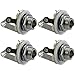 GLS Audio 1/4" Jacks Female TS Mono Panel Mount Jack - 4 PACK primary