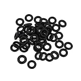 uxcell 50 Pcs 8mm OD 2mm Thickness Black O Rings Oil Seal for Automobile