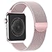 LuxHut Iwatch 38mm 40mm Compatible Magnetic Women's mesh Bracelet Rose Gold Series 1,2,3,4,5