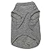Idepet(TM) Cotton Pet Dog T Shirts Vest for Yorkshire Terrier Pug Beagle Dog Clothes Color Gray (L,Daddy)