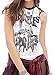 Darceil® Women's White Sleeveless Rock Band The Beatles Tank Top (S, White)