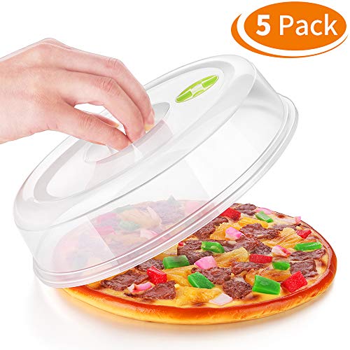 OBVIS Micro Wave Plate Cover Splatter Guard Lid Steam Vent Ventilation Window Cover 5 Different Sizes for Large & Small Food Plates Bowls - Thumbnail 7