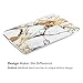 ZinMark Soft-Touch Rubber Coated 13 inch Shell Folio Cover Hard Case for [ MacBook Air 13.3 inch ] (Model: A1369 & A1466 ) - Gold Marble