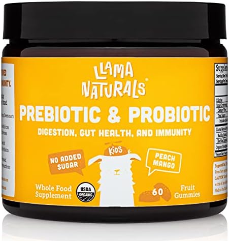 Llama Naturals Kids Organic Probiotic & Prebiotic Gummies