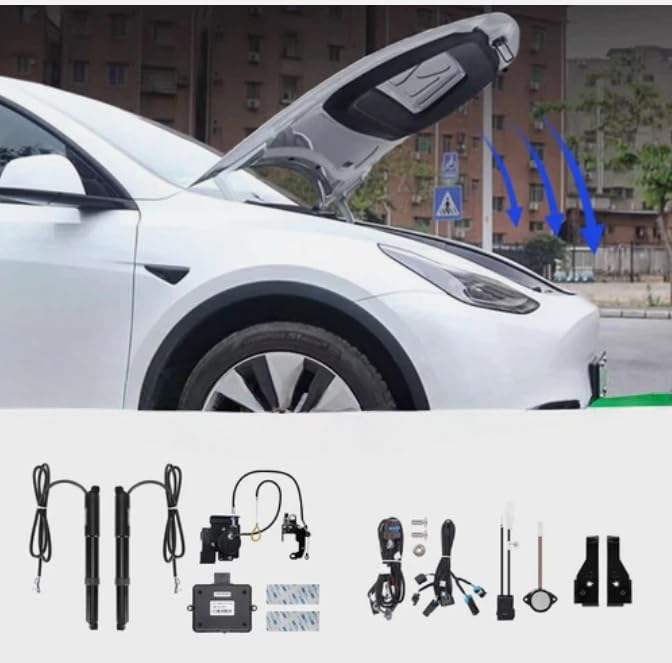 GMOGemmeo Electric Power Frunk Kit for Tesla Model 3 2021-2024 - Easy Install Hood Lift